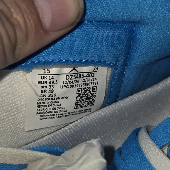 Nike Air Jordan 1 Retro High OG UNC Reimagined 15m - Picture 7 of 7